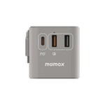 MOMAX旅行插座 - 70W GaN 3插口及內置伸縮USB-C充電線旅行插座 (預訂貨品)