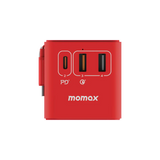 MOMAX旅行插座 - 70W GaN 3插口及內置伸縮USB-C充電線旅行插座 (預訂貨品)