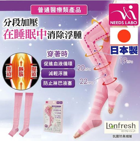 「日本製」NEEDS LABO腿部醫學加壓套 (預訂貨品)